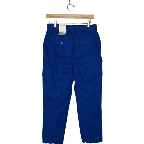 Style & Co Modern Cargo Straight Mid-Rise Blue Pants Size 6 - Picture 3 of 7